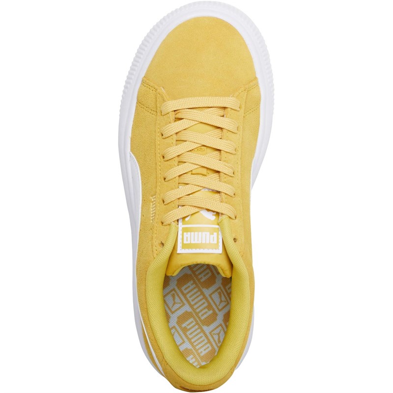 Puma Womens Suede Mayu Trainers Bamboo/Puma White