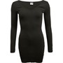 Puma Womens Classics Ribbed Bodycon Dress Puma Black