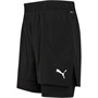 Puma Mens Run 2 In 1 5 Inch Shorts Puma Black