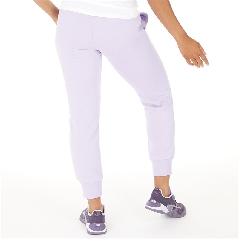Puma Womens Essentials Fleece Sweatpants Purple