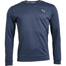 Puma Mens Cloudspun Crew Neck Sweatshirt Navy Blazer Heather
