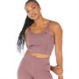 Puma Womens Studio Ultrabare Strappy Crop Top Plum