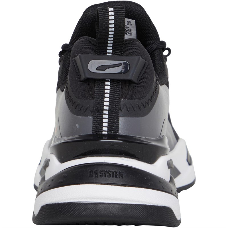 Puma Junior Boys RS-Fast 'Unmarked' Trainers Black/White/Orange