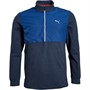 Puma Mens Cloudspun WRMLBL 1/4 Zip Golf Top Blue