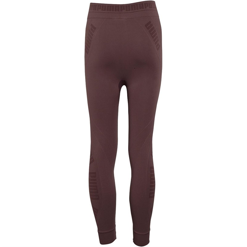 Puma Junior Girls RT Seamless Tight Leggings Plum