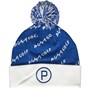 Puma Mens Removable Pom Golf Beanie Blue/White