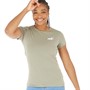 Puma Womens Essentials+ Embroidery T-Shirt Vetiver
