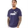 Puma T-Shirts Essentials Logo Homme Bleu