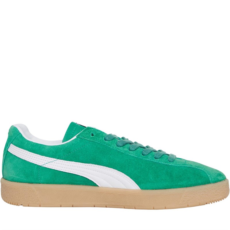 Puma Mens Delphin OG Deboss Trainers Green/White