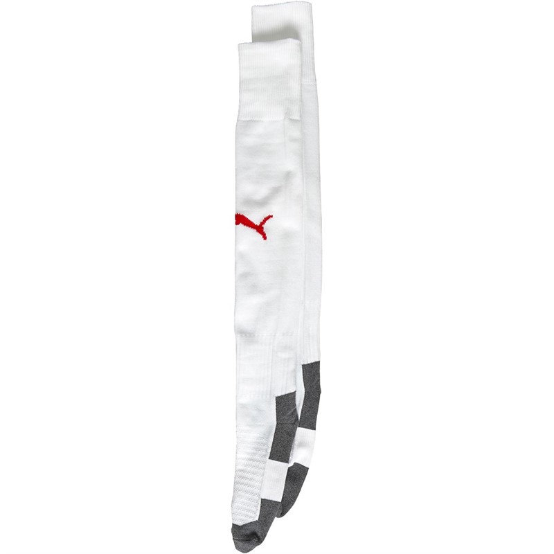 Puma Mens Team Liga Core Football Socks White/Red