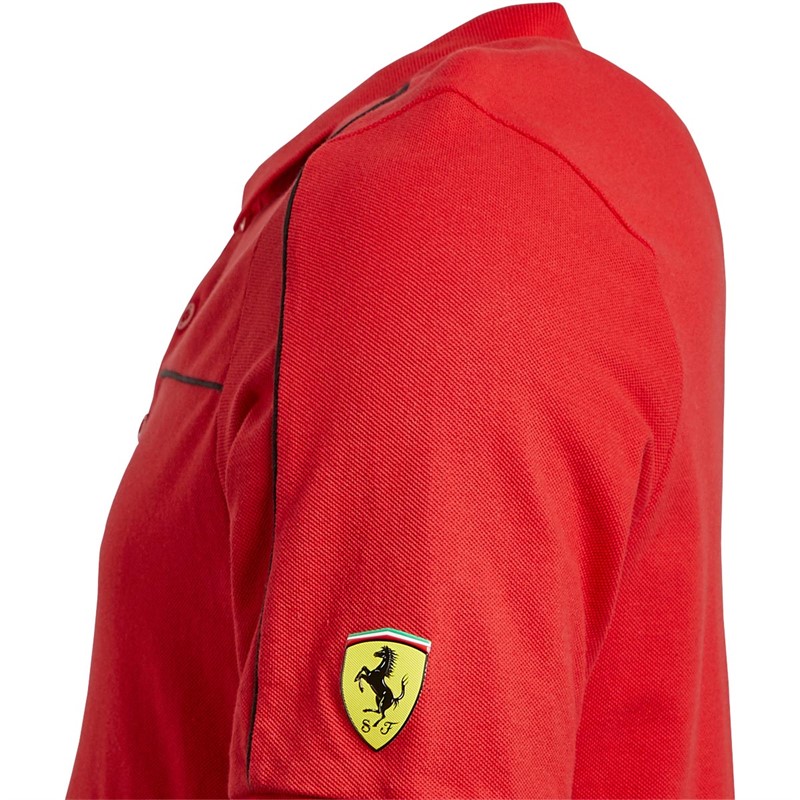 Puma Mens Ferrari Race Polo Rosso Corsa