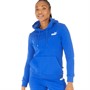 Puma Womens Essentials+ Embroidery Fleece Hoodie True Blue