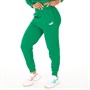 Puma Womens Essentials+ Embroidery High Waist Fleece Sweat Pants Green