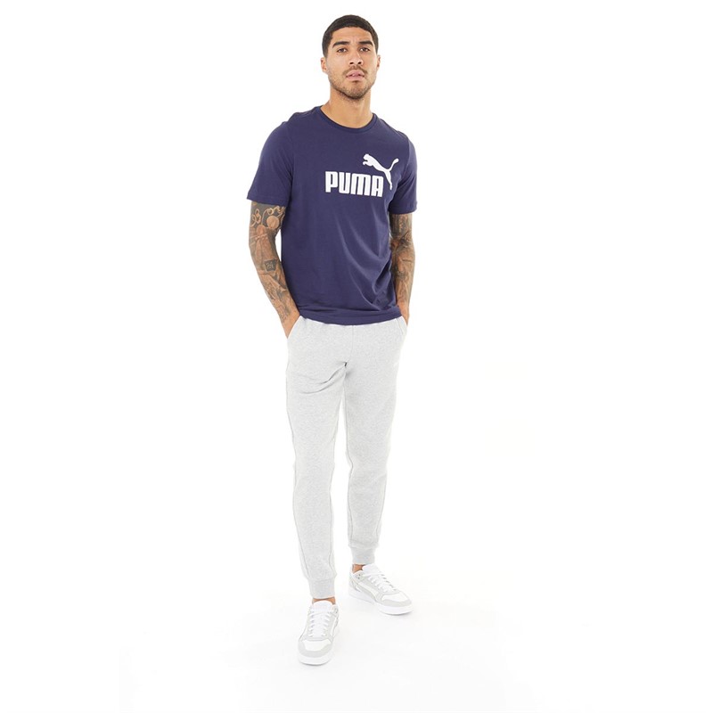Puma Mens Power Fleece Sweatpants Light Grey Heather