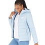 Puma Womens Essentials Padded Hooded Jacket Blue