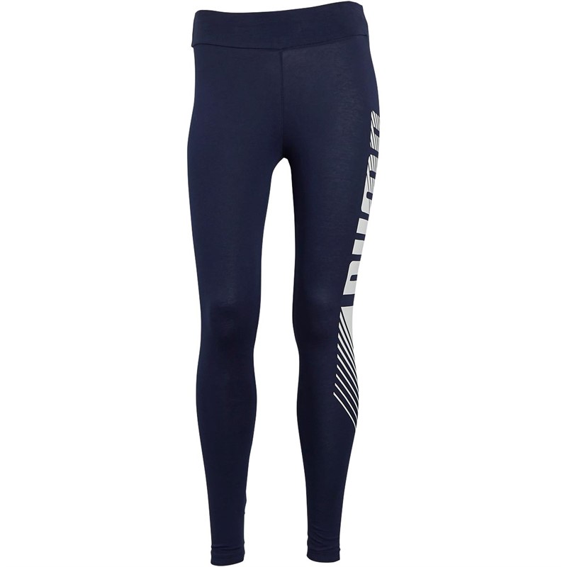 Puma Womens Essentials Graphic Leggings Peacoat