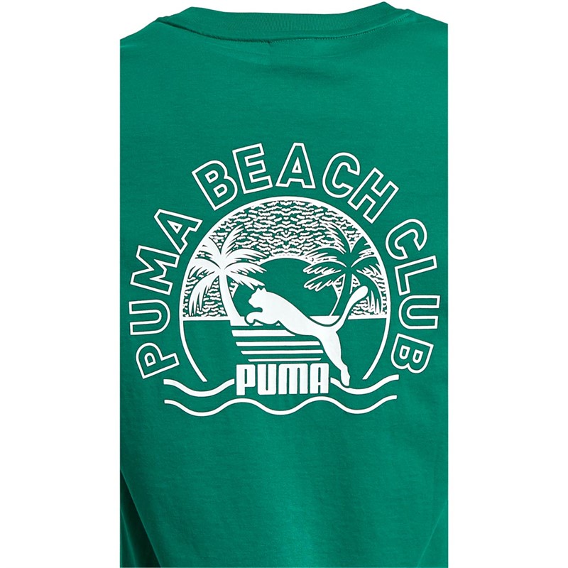 Puma T-Shirts Classics Small Logo Graphic Homme Vert