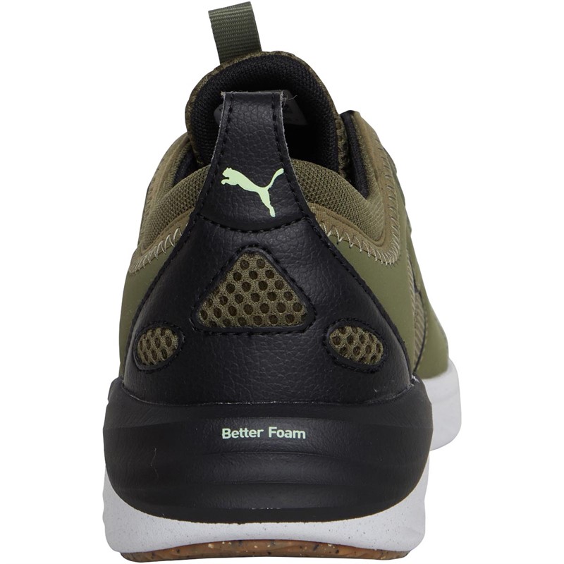 Puma Mens Better Foam Emerge Street Neutral Running Shoes Dark Green Moss