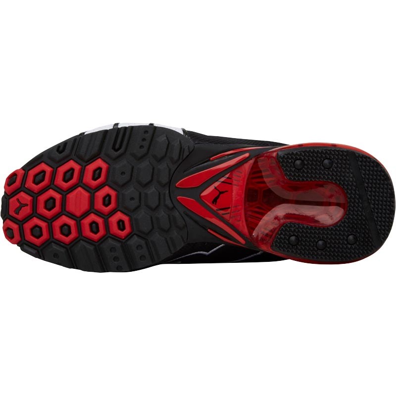 A veces a veces sobrino Máquina de escribir Buy Puma Mens Jago ST NM Nylon Trainers Black/White/High Risk Red