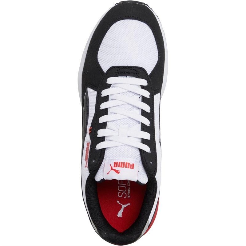 Puma Mens Graviton Trainers White/Black