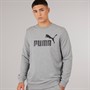 Puma Mens Essentials Big Logo Crew Sweatshirt Medium Grey Heather