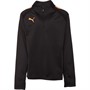 Puma Kids Teamliga 1/4 Zip Top Black/Orange