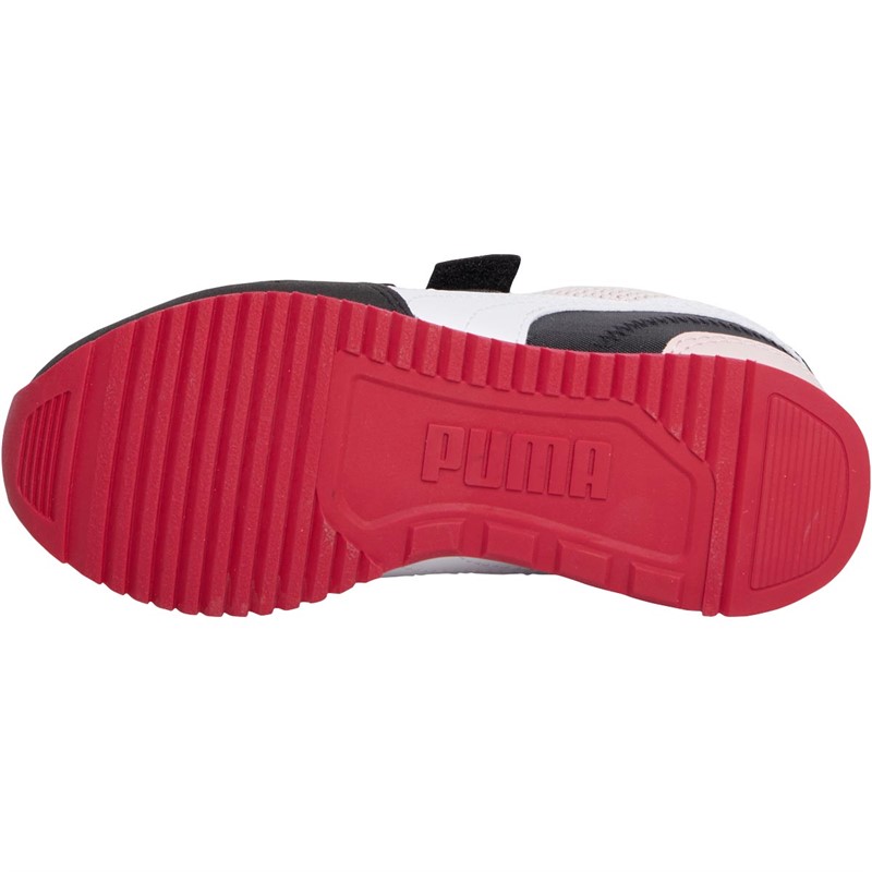 Puma Girls R78 V Trainers Pink/White/Black