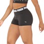 Puma Womens Strong Metallic 3 Inch Tight Shorts Puma Black