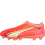 Puma Junior Boys Ultra Match Laceless FG/AG Firm Ground Artifical Ground Football Boots Fiery Coral