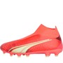 Puma Mens Ultra Match+ Laceless FG/AG Firm Ground Artificial Ground Football Boots Fiery Coral