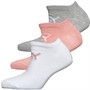 Puma Womens Three Pack No Show Socks White/Light Pink
