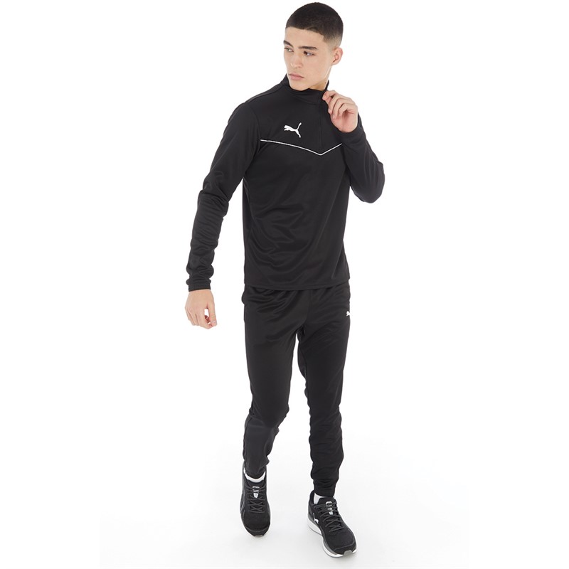 Buy Puma Mens teamRISE Training 1/4 Zip Top Puma Black/Puma White