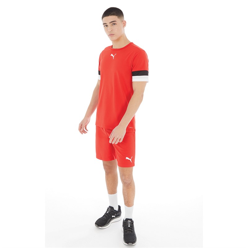 Puma Mens teamRISE Training Jersey Puma Red/Puma Black/Puma White