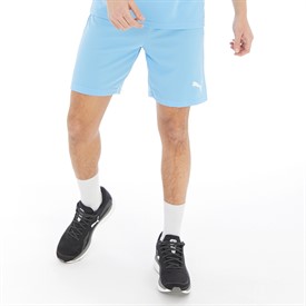 Buy Puma Mens teamRISE Training Shorts Light Blue/Puma White