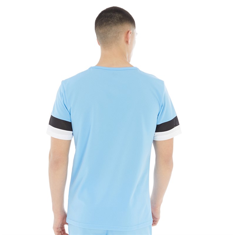 Puma Mens teamRISE Training Jersey Team Light Blue/Puma Black/Puma White