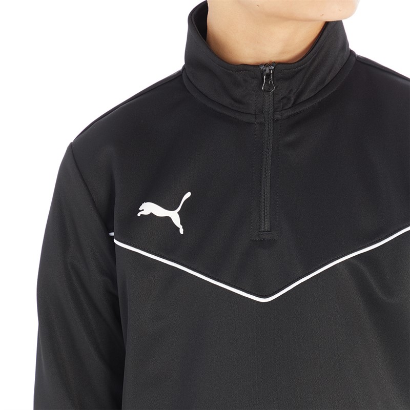 Puma Boys Teamrise Training 1/4 Zip Top Puma Black/Puma White