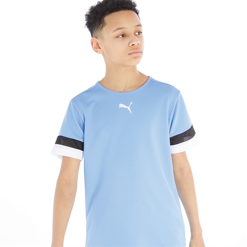 Puma Boys Teamrise Training Jersey Team Light Blue/Puma Black/Puma White