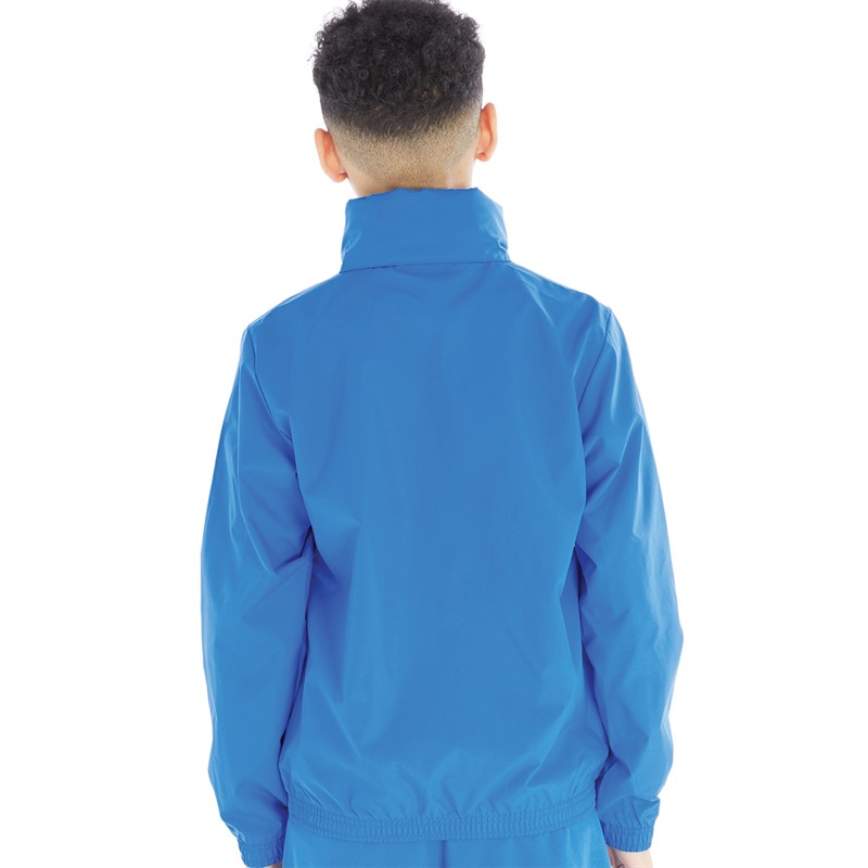 Puma Boys Teamrise All Weather Jacket Electric Blue Lemonade