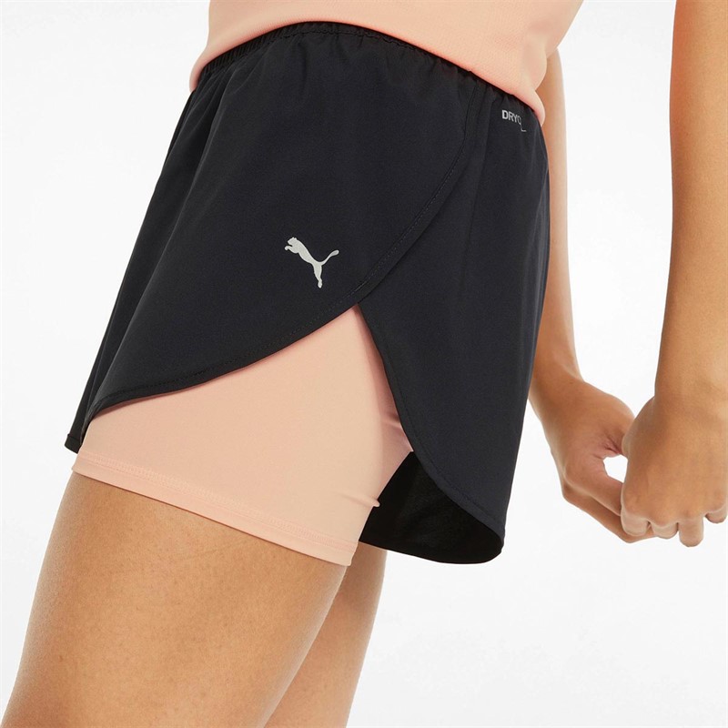 Puma Dames 2 In 1 dryCELL Hardloopschorts Zwart