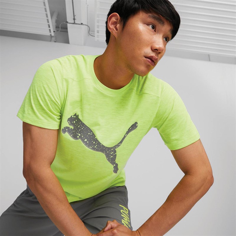 Puma Hauts de Sport Performants Run dryCELL Logo Homme Vert
