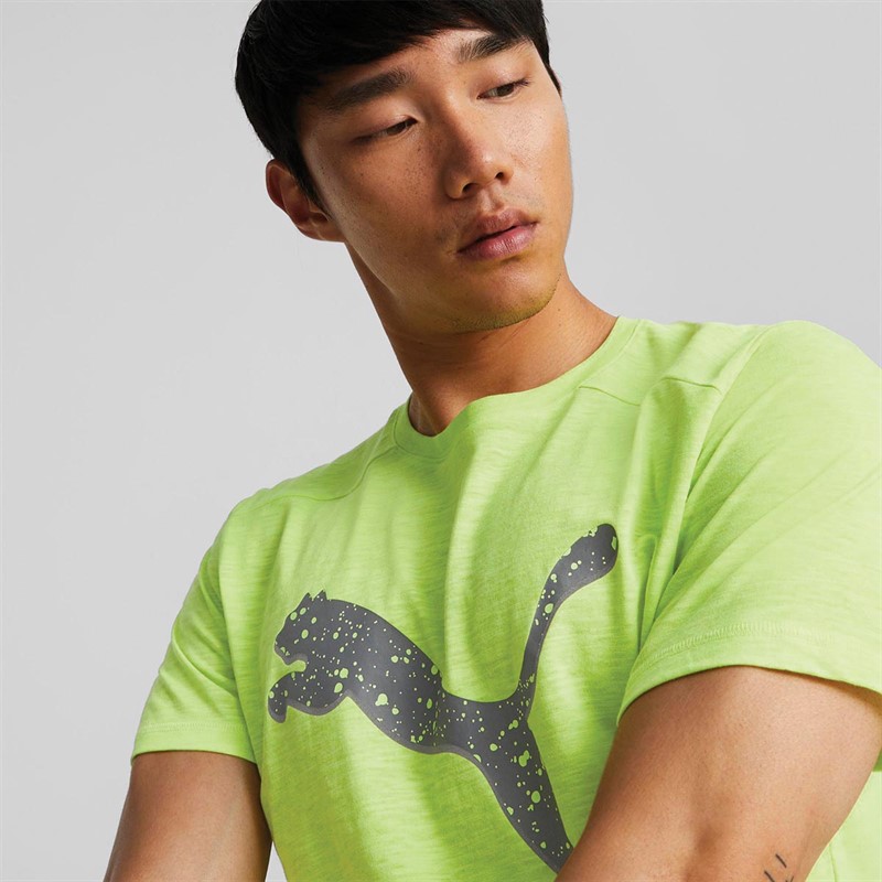 Puma Hauts de Sport Performants Run dryCELL Logo Homme Vert