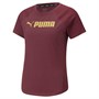 Puma Dames Fit dryCELL Logo Sports Performance Tops Paars