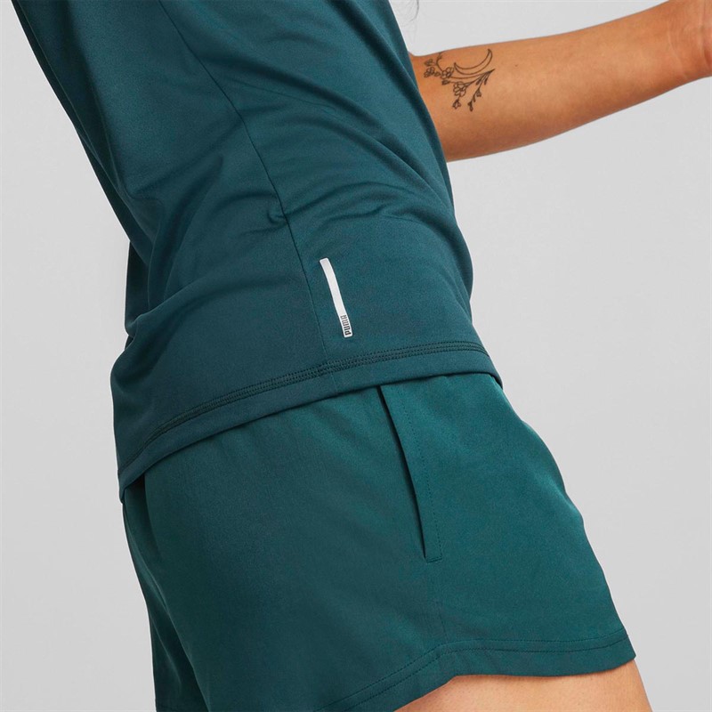 Puma Dames Train Favorite dryCELL Cat Sports Performance Tops Groen