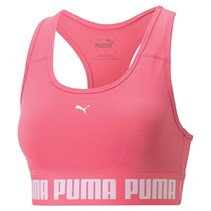 Puma Damskie Strong dryCELL Mid Impact Sports Staniki Sportowe Różowy