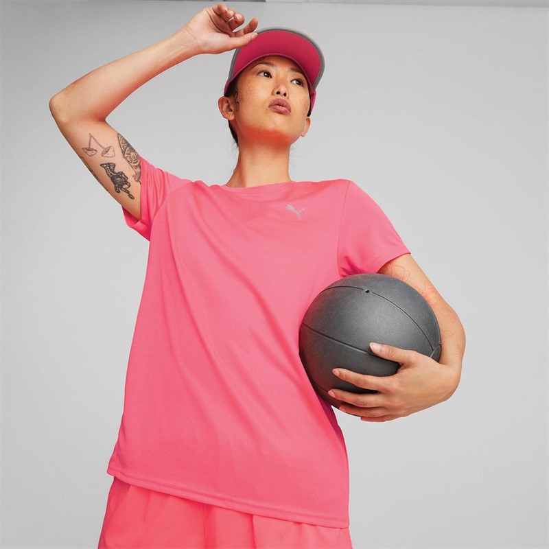 Puma Dames Run Favorite dryCELL Sports Performance Tops Roze