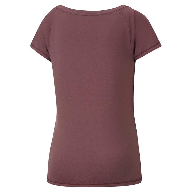 Puma Dames Train Favorite dryCELL Cat Sports Performance Tops Paars