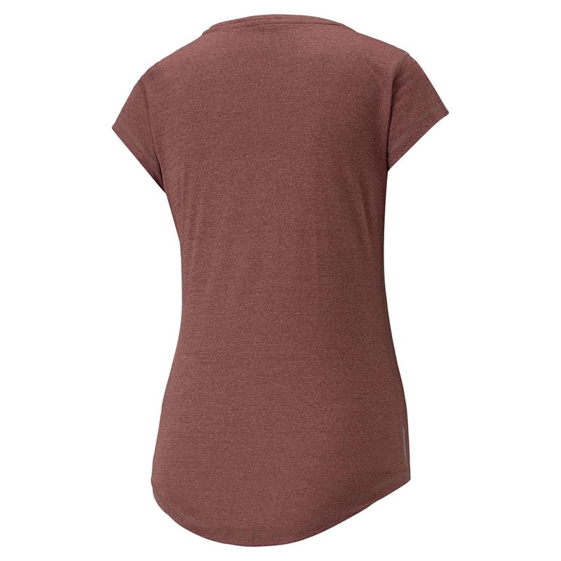 Puma Dames Train Favorite dryCELL Heather Cat Sports Performance Tops Paars