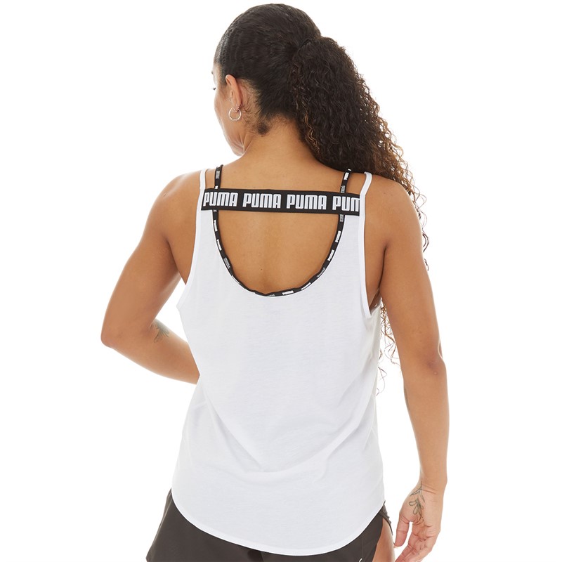 Puma Womens Puma Strong dryCELL Tri-Blend Tank Puma White