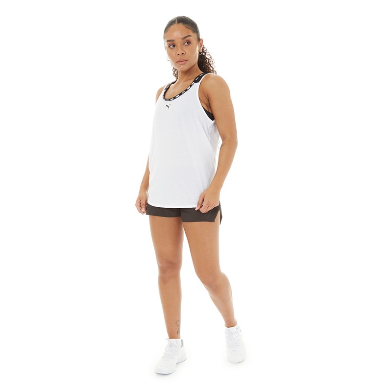 Puma Womens Puma Strong dryCELL Tri-Blend Tank Puma White