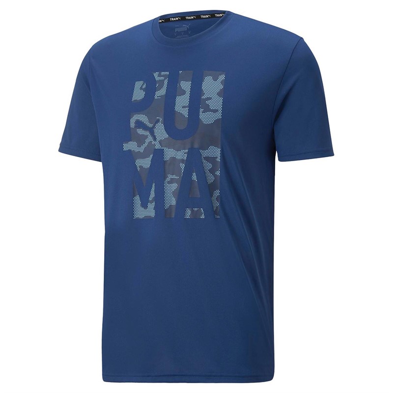 Puma Heren Train Off Season dryCELL Sports Performance Tops Blauw